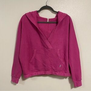 Free People Movement Hoodie Wome Size Small Pink Reyes Hoodie Sweater